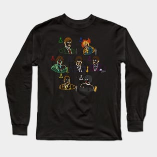 Clue Characters - Neon Portraits Long Sleeve T-Shirt